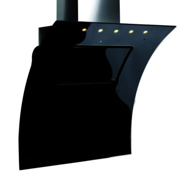 BRITANNIA Omaggio OMA100BL Chimney Cooker Hood - Black Glass BRITANNIA Omaggio OMA100BL Chimney Cooker Hood - Black Glass